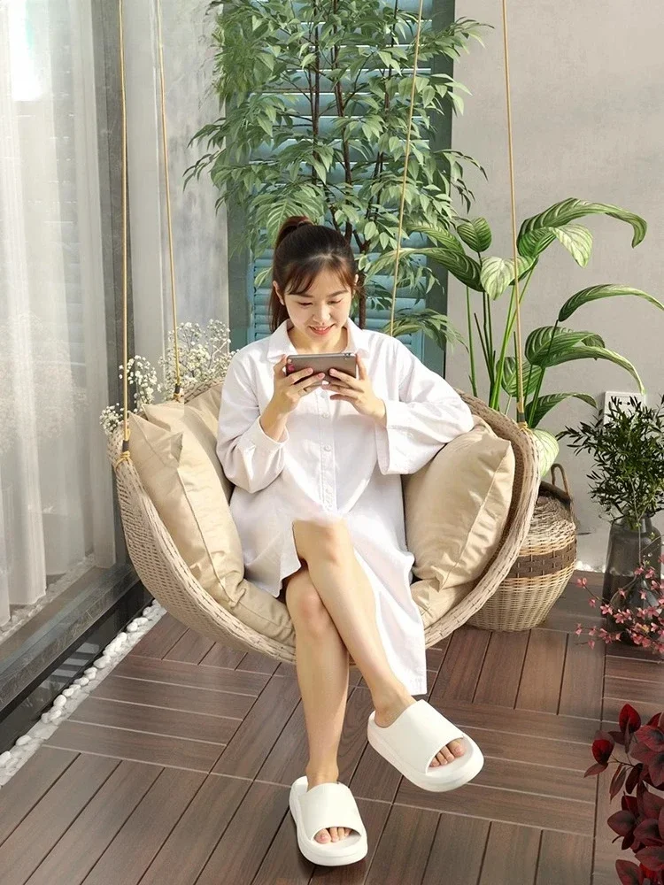 【سعر المصنع】سلة معلقة متأرجحة خارجية معلقة شرفة داخلية مقعد من الخيزران غير رسمي كرسي من الخيزران كرسي فردي داخلي شمالي #1