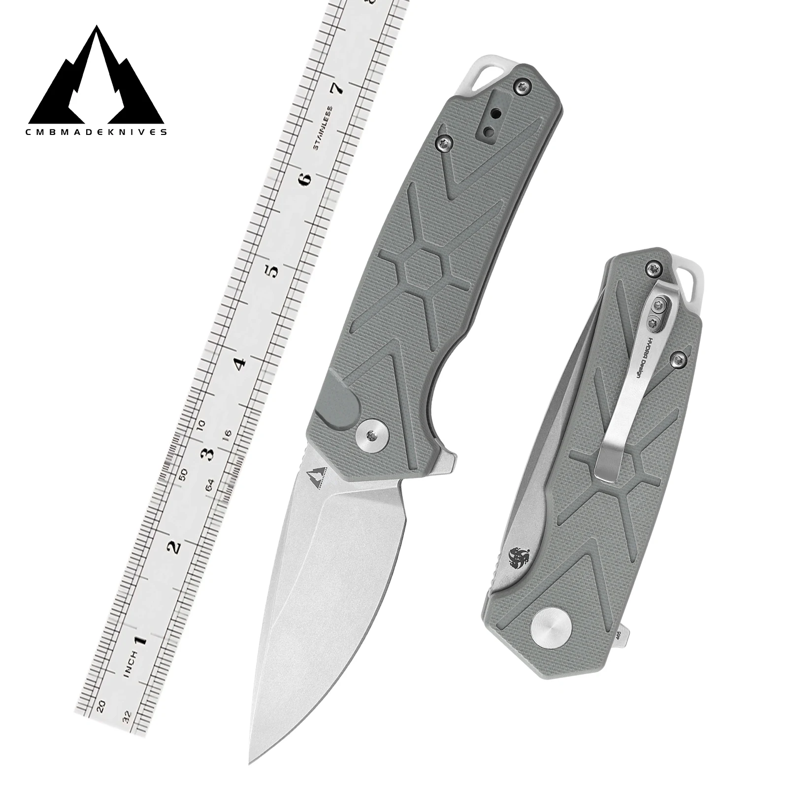 

CMBMADEKNIVES TNB G10 Handle 14C28N Steel Tactical Survival Camping Outdoors Pocket Folding Knife EDC CMB-14