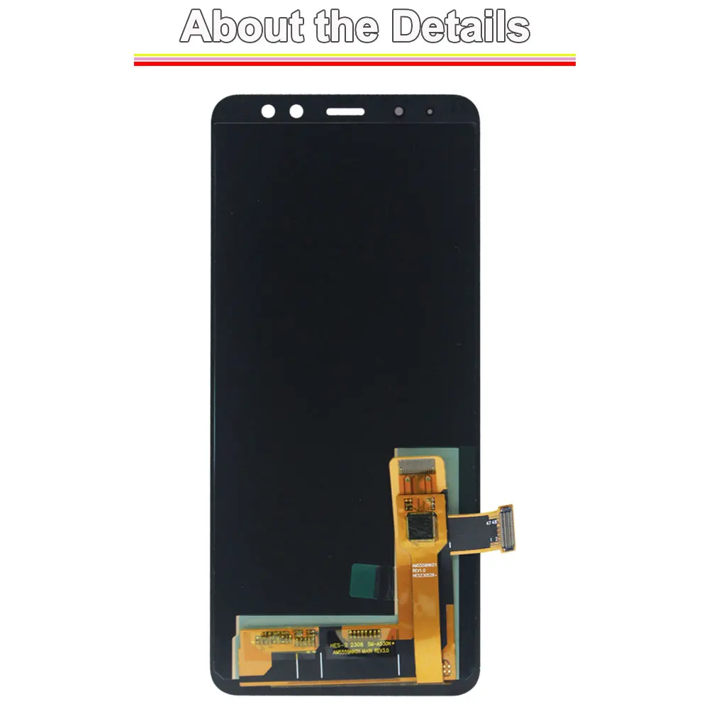 For Samsung Galaxy A8 2018 A530F LCD Touch Screen Digitizer Assembly With Frame Complete Screen Replacement