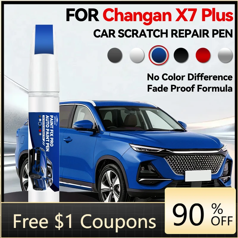 

Ручка-корректор для ремонта лакокрасочного покрытия Changan X7 Plus 1990-2026, средство для удаления царапин, аксессуары для авто DIY, черный, белый, серебристый, серый, синий, красный