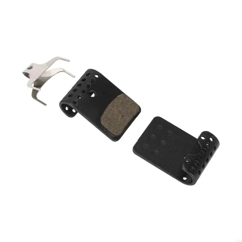 Scooter Hydraulic Brake Pad 1 Pair, Perforated Disc Brake Replacement Pad for Routine Maintenance, Alloy Brake Pad Set, Black