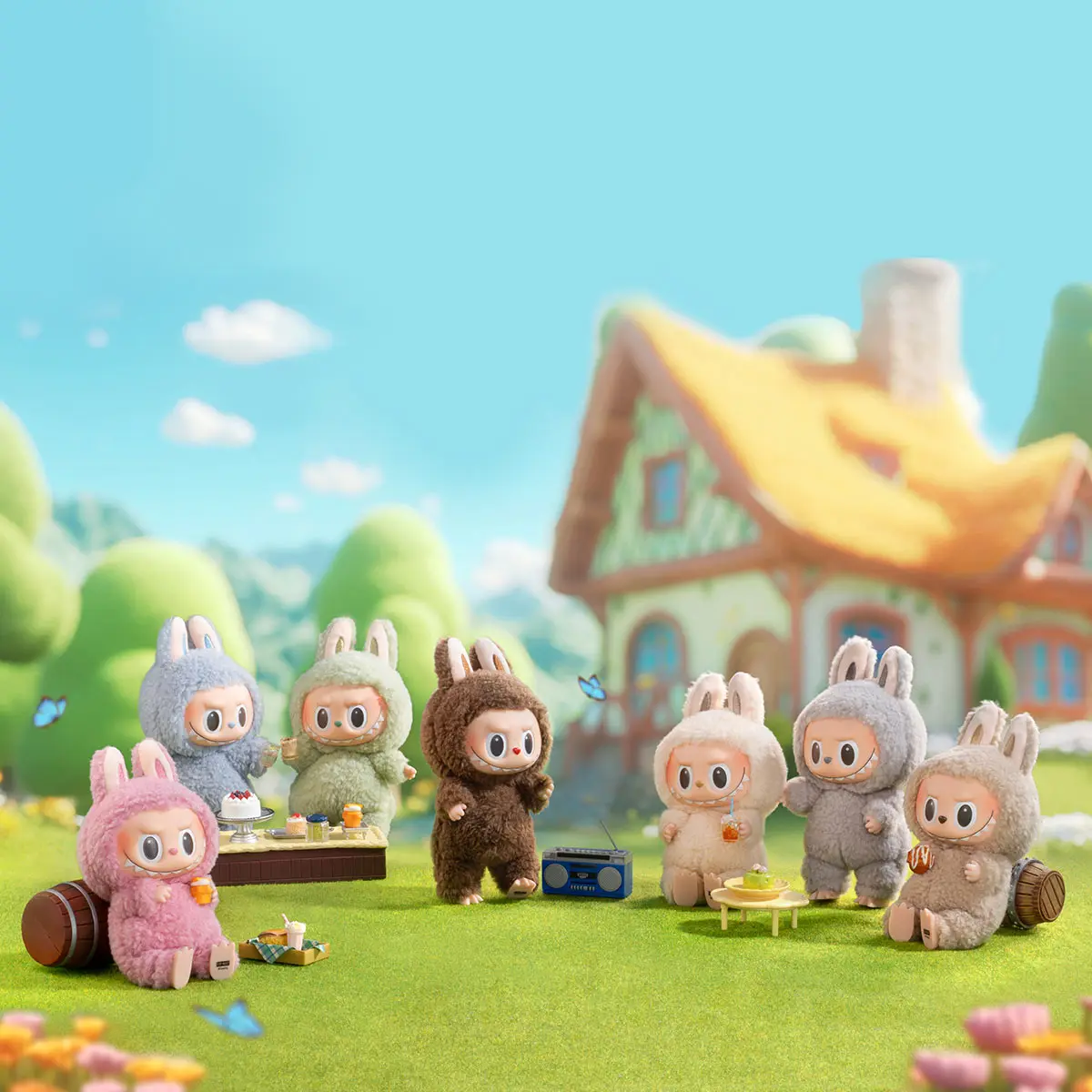 POPMART Labubu دمية الوحوش مثيرة معكرون الفينيل الوجه صندوق أعمى هدية للبنين بنات صندوق غامض أنيمي عمل الشكل لعبة #3