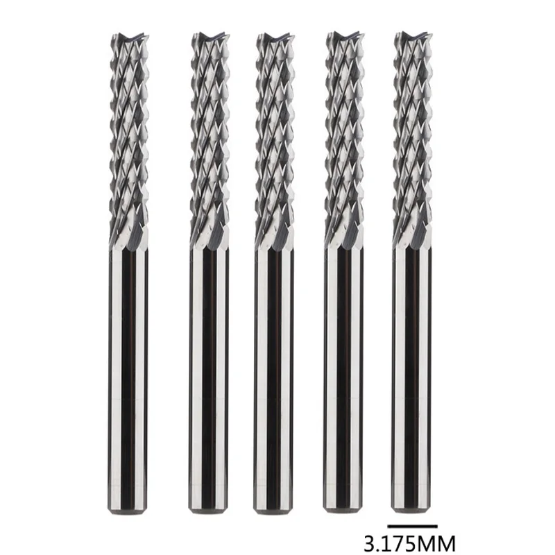 

5PC/LOT Solid Carbide Corn End mill Milling Cutter Bits 1/8 D3.175MM PCB End Mill Cutting Milling Tools