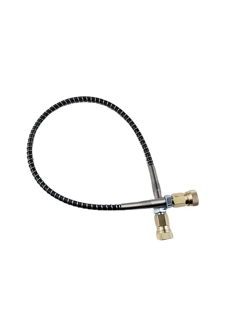 Manguera de nailon de alta presión Hpa de 50cm/100cm con rosca macho M10x1 envuelta en resorte para recarga de aire 300Bar 4500Psi accesorios de