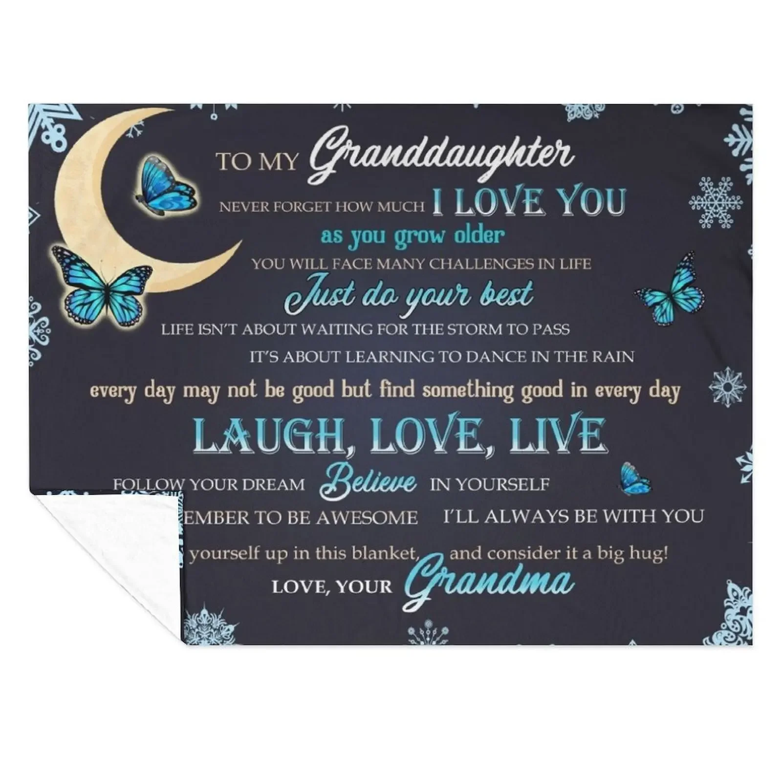 

Grandma To Granddaughter Never Forget How Much I Love You Throw Blanket Flannels Luxury Throw Tourist Beach Blankets