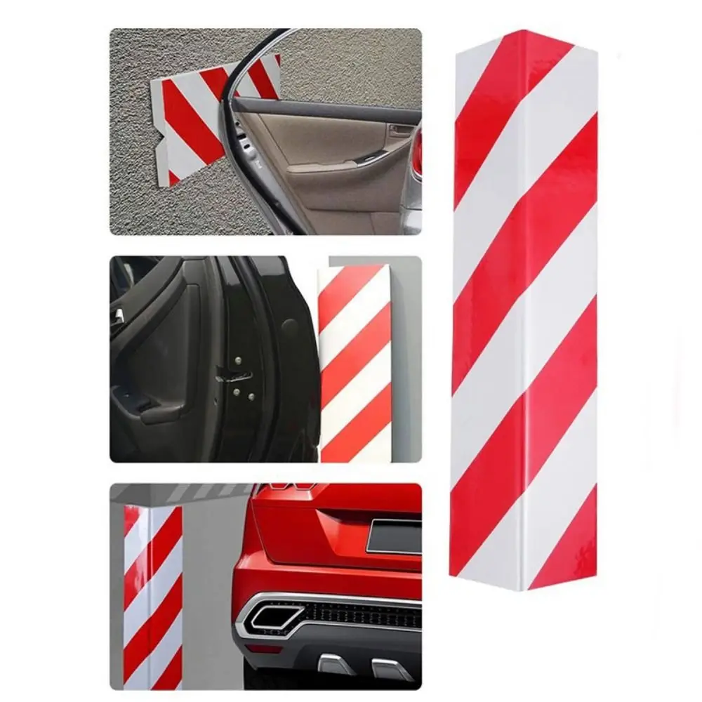 EVA Car Foam Sticker Anti-collision Red White Warning Signs Bumper Parking Garage Accessories Edge Corner