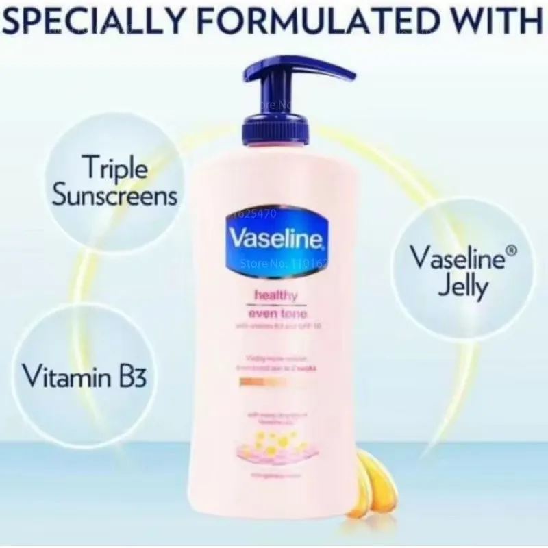 Vaseline Niacinamide Body Lotion Relieves Dry and Dehydrated Skin Exfoliates and Brightens Skin Tone Hydrating Body Lotion