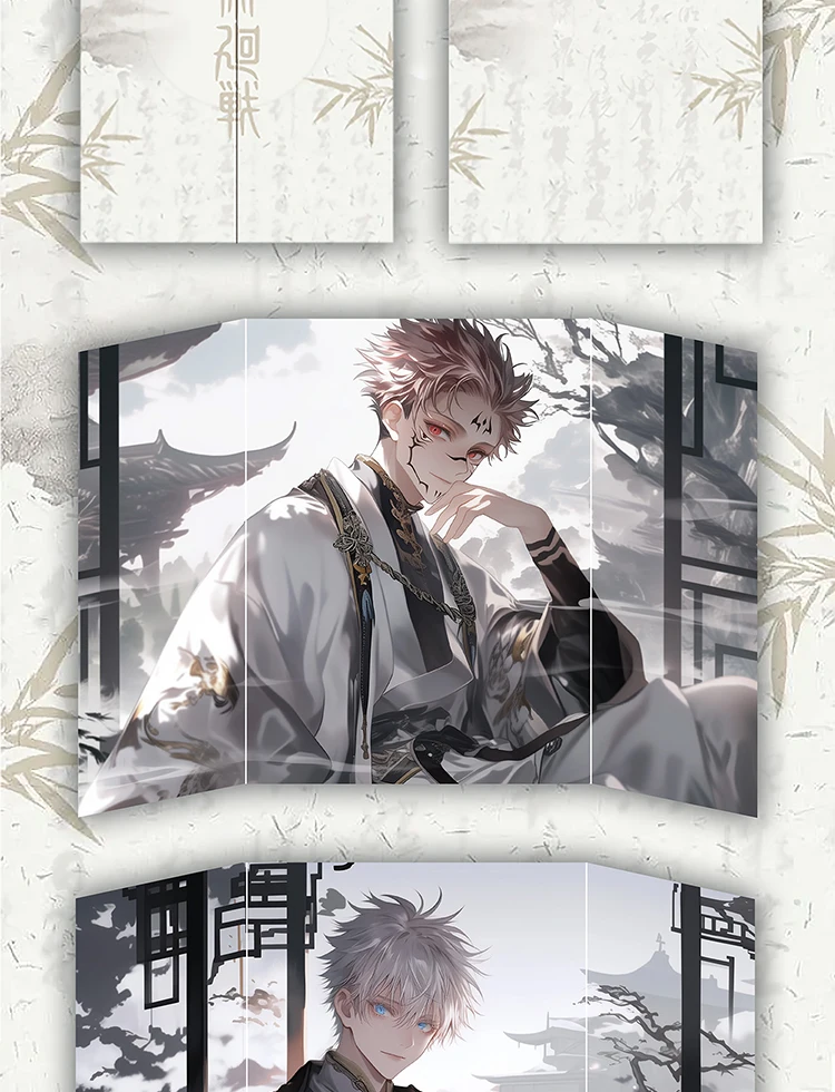Yunying Culture Jujutsu Kaisen Acrylic Colored Paper Anime JJK Gojo Satoru Fushiguro Megumi Itadori Flash Cards Xmas Gift