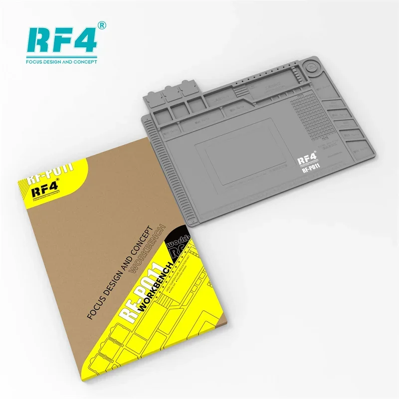 RF4 RF-PO11 Antistatic Heat Insulation Pad for Phone Maintenance Motherboard IC Chips Soldering Repair Mat Tools 450*298mm