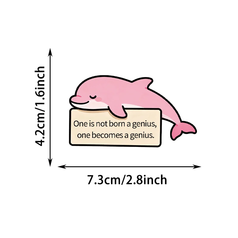 100 قطعة ملصقات الحيوانات الدعم العاطفي ملصق تأكيد تحفيزي مقاوم للماء شارات تأكيد الفينيل لزجاجات المياه #6