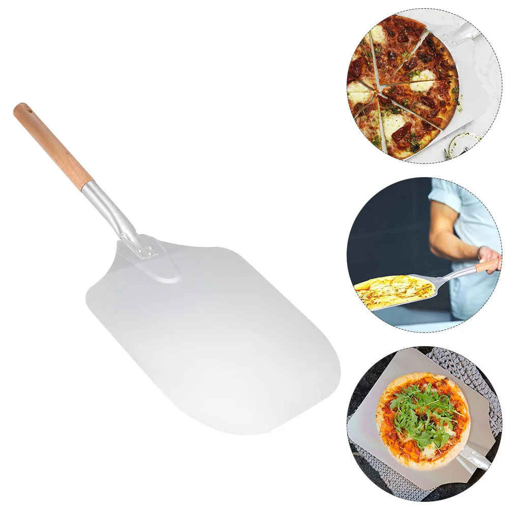 

1Pcs Spiral Pattern Pizza Paddle Detachable Wood Handle Non-Stick Pizza Spatula Oven Lifter Kitchen Supply