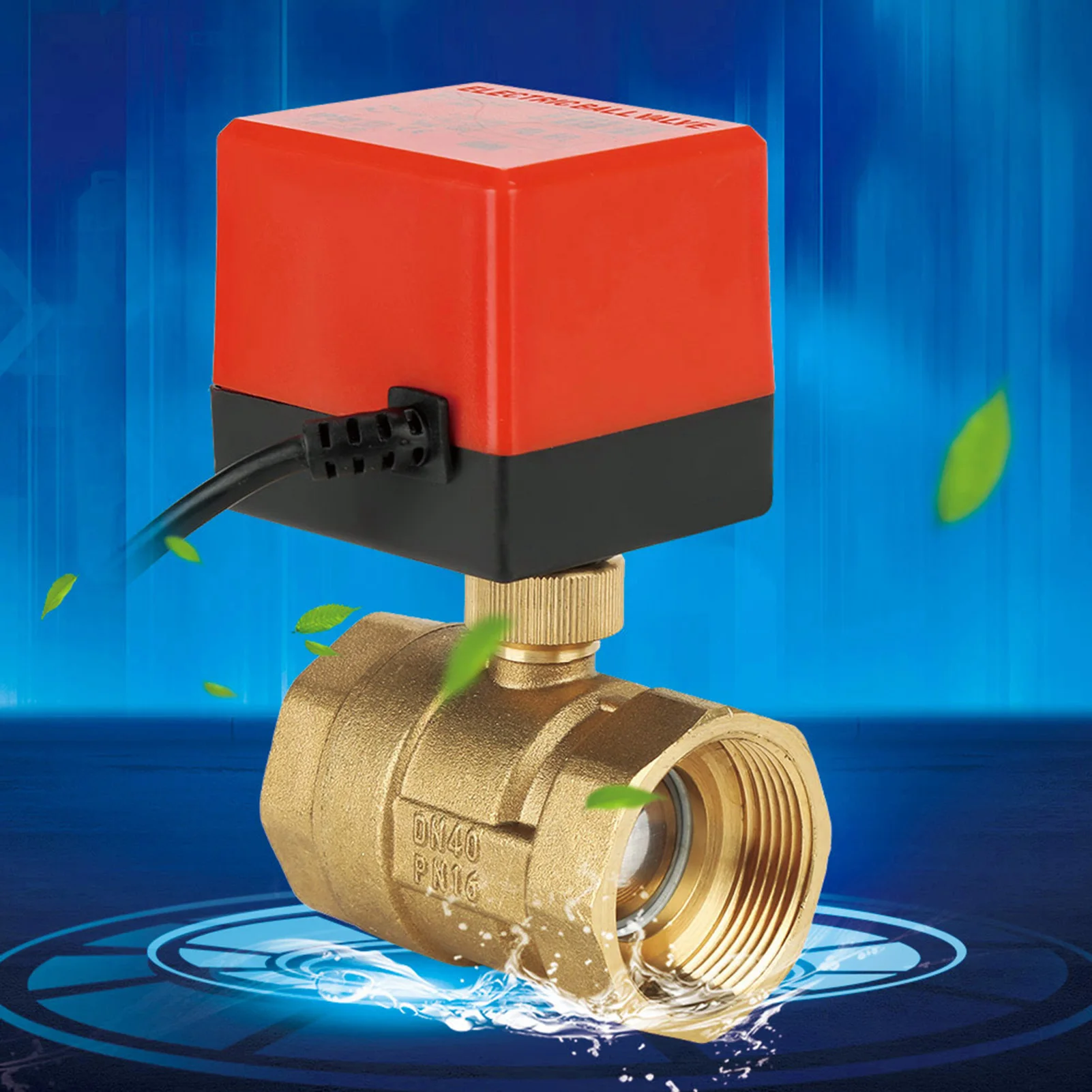 

Brass Motorized Ball Valve 24V 2 Way 3 Wire Brass Motorized Ball Valve Electrical Valve DN40 G1-1/2" Motorized Ball Valve
