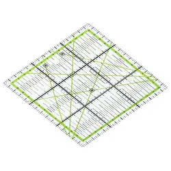 アクリルブランクホルダー定規、透明な正方形の空白のホルダー、生地の切断定規、数字の定規、1個