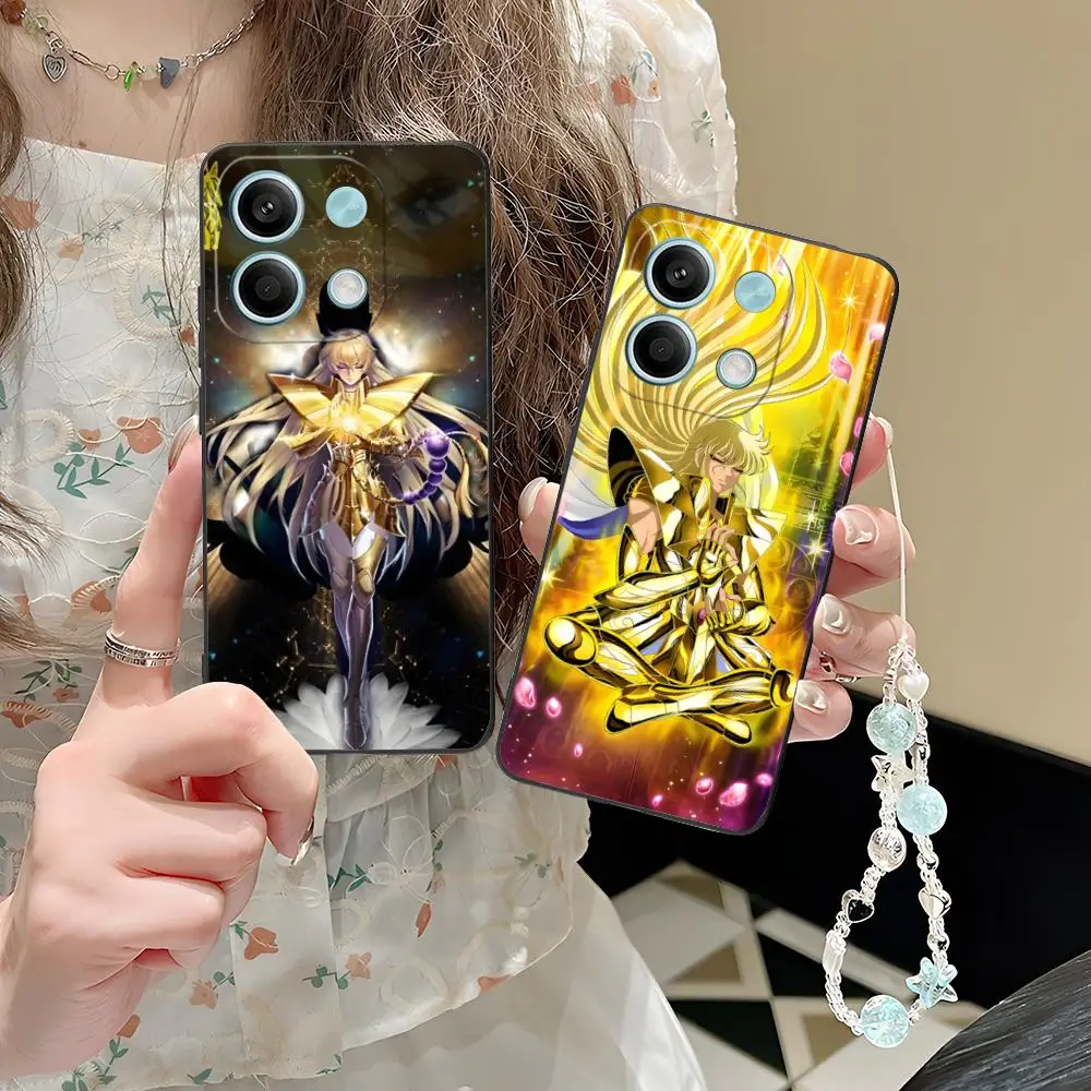 Funda de teléfono Saint Virgo Shaka para POCO M6 M5 M4 M3 X7 X6 X5 X4 X3 F6 F5 F4 Pro GT 5G, funda con impresión en Color de lujo bonita