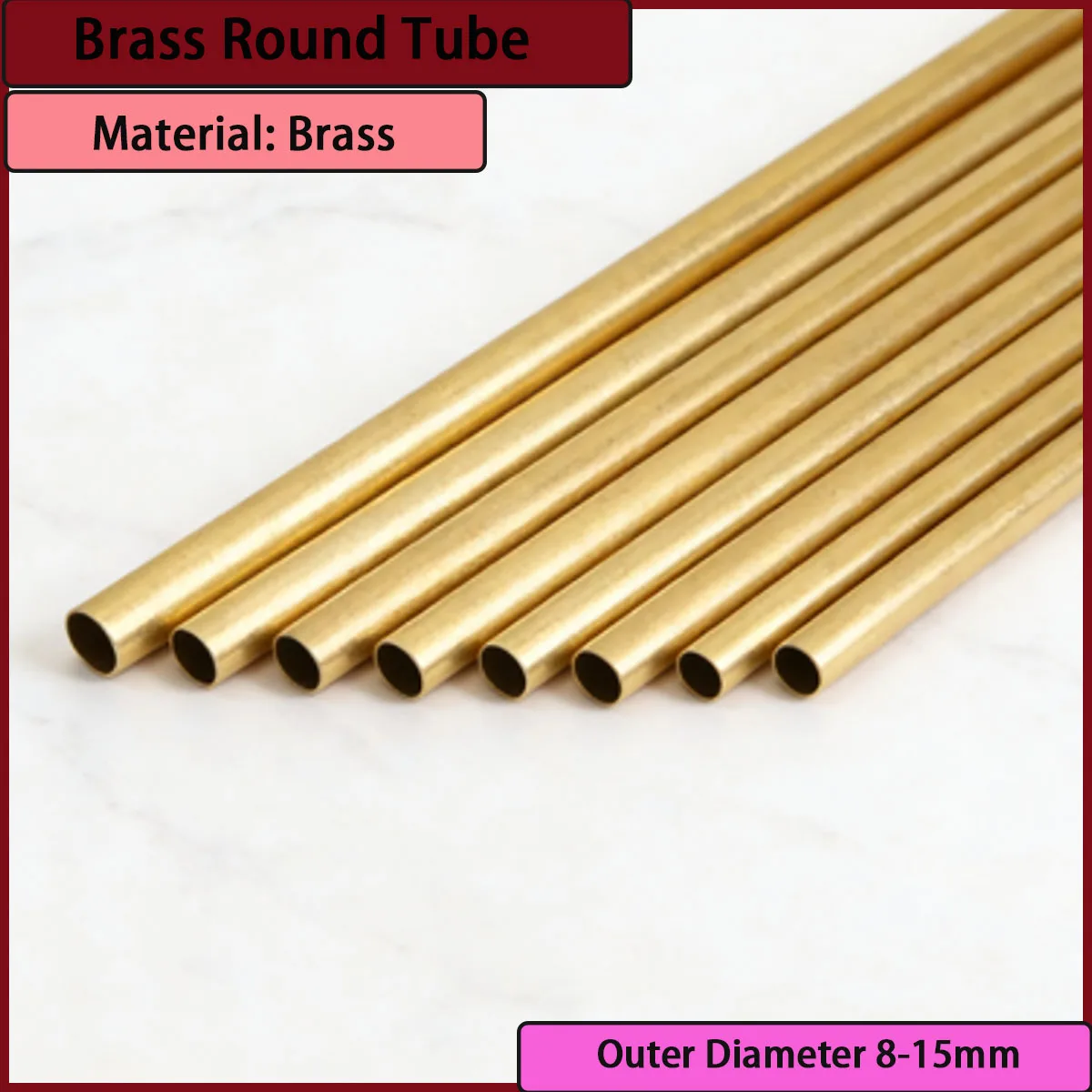 

Латунная круглая трубка с внешним диаметром 8-15 мм используется для инструментов, декоративных элементов и т.д.