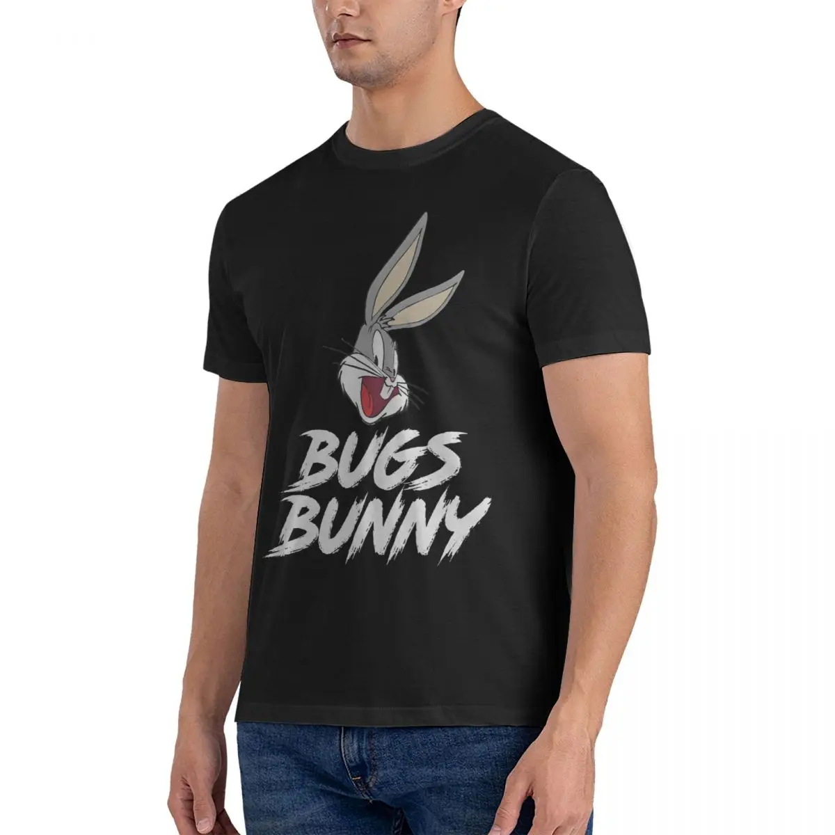 Funny Cool And Bad Target Men T Shirt The Bugs Show Bunny Funny Tee Shirt Short Sleeve Crew Neck T-Shirt Cotton Printing Tops