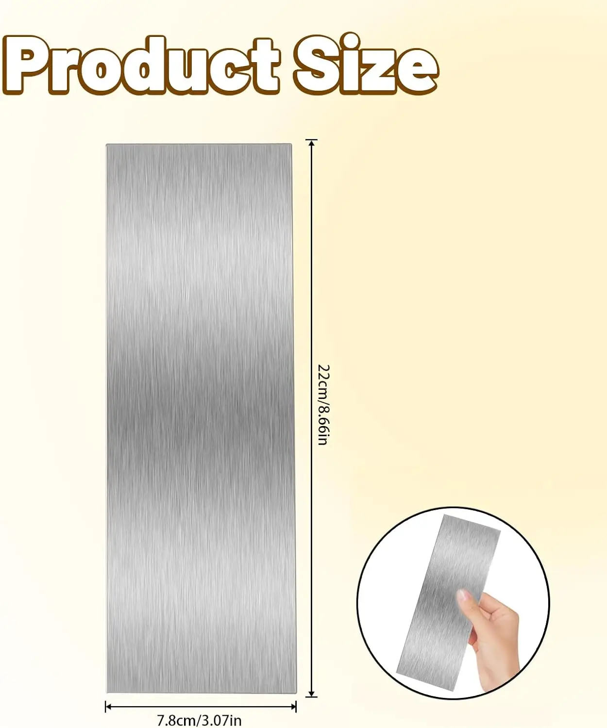 8.7 Inche Stainless Steel Cake Scraper，Double Sided Patterned Edge Stripe Edge Smoother Scraper Cake Decorating，Cake Decorating Comb Cake Scraper (1, 1-2