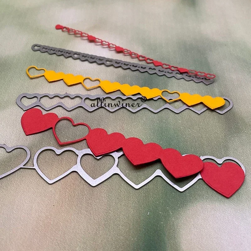 

Love Heart strip edge Metal Cutting Dies Stencils For DIY Scrapbooking Decorative Embossing Handcraft Die Cutting Template