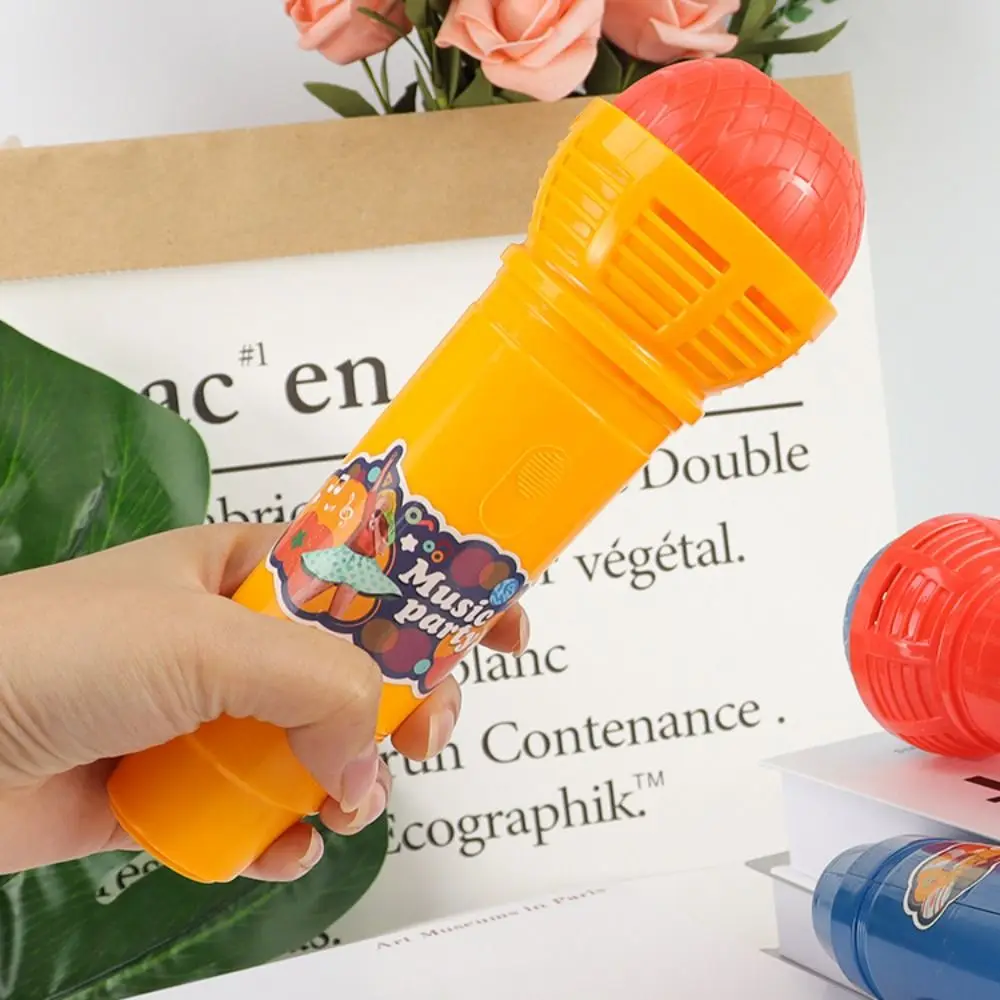 Fake Simulated Plaything Echo Microphone Simulated Microphone Retro Mic Voice Changer Toy ABS Portable Microphone Toy