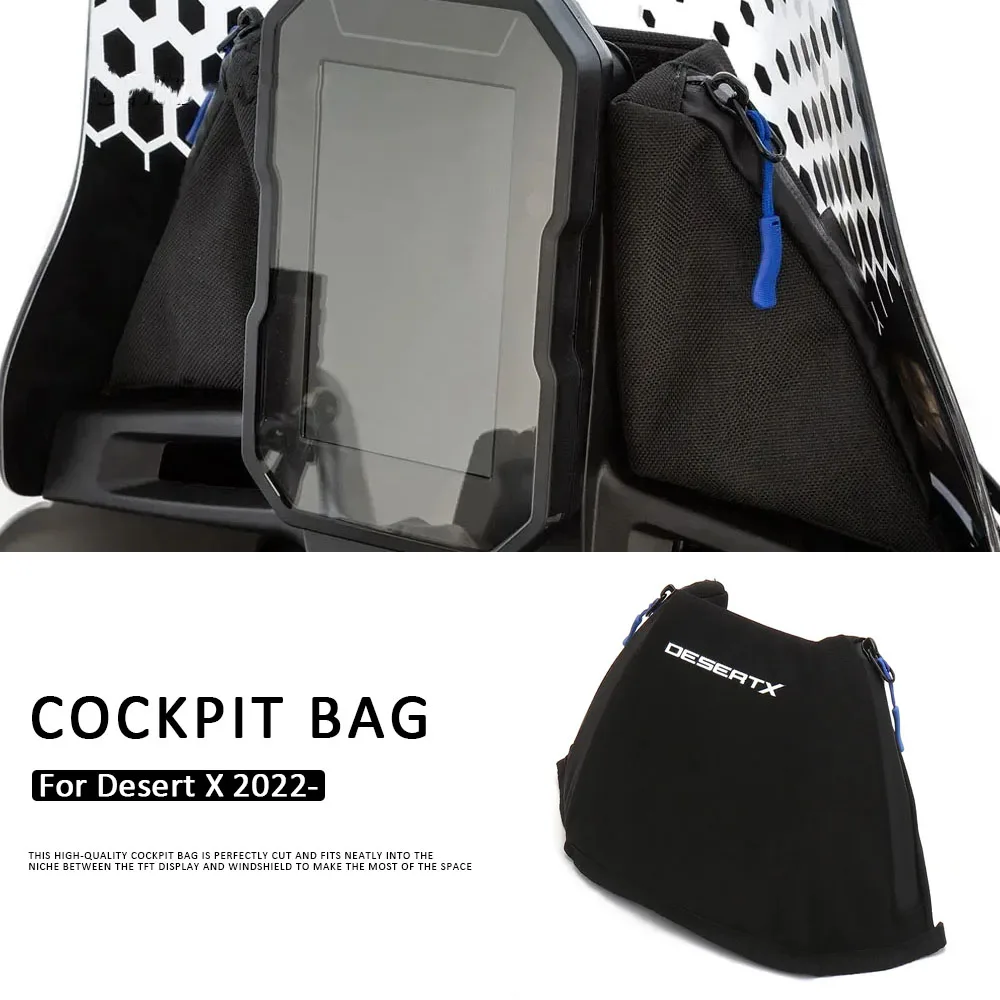 

DESERT X 2022 2023 2024 Motorcycle Accessories Cockpit Bag Tool Waterproof Bags Black Fit For Ducati DesertX Desert X