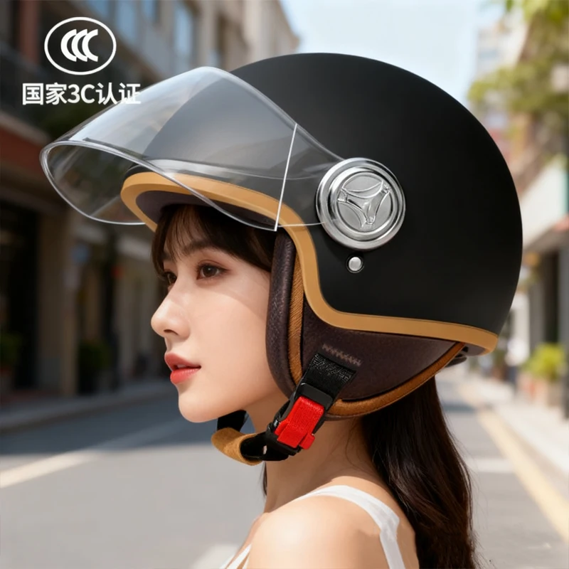 

Мотоциклетный шлем национального стандарта, сертификация 3c, полушлем для мужчин и женщин, четыре сезона