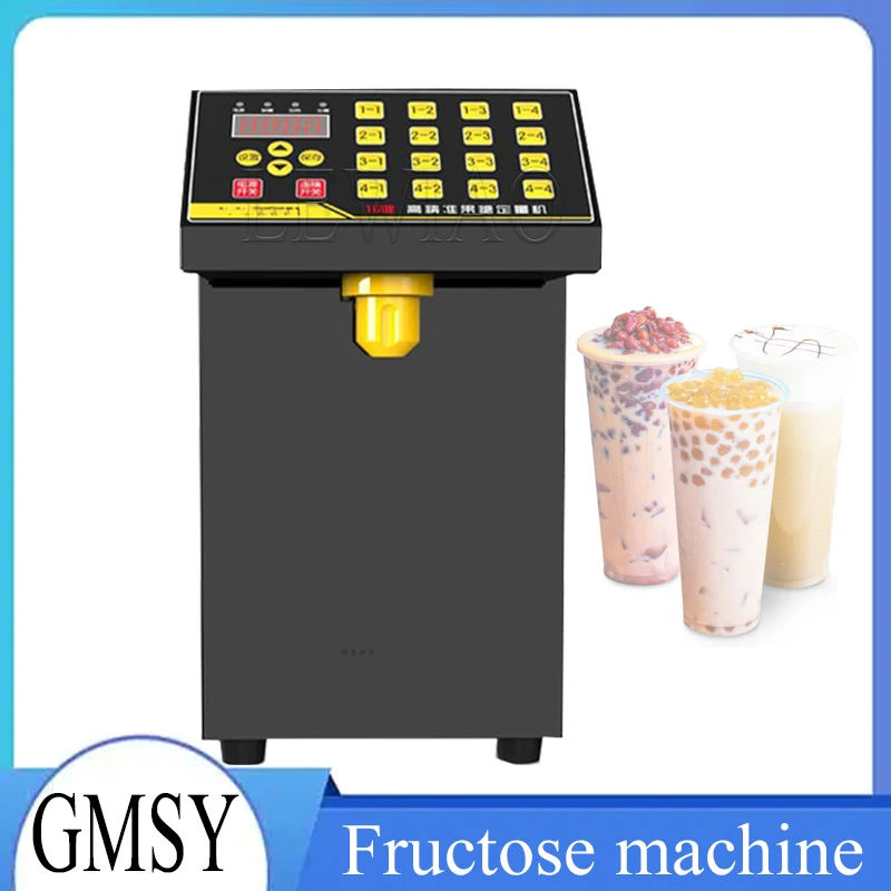 

16 Grid Quantitative Machine Automatic Fructose Dispenser Microcomputer Fructose Machine Stainless Steel Syrup Dispenser