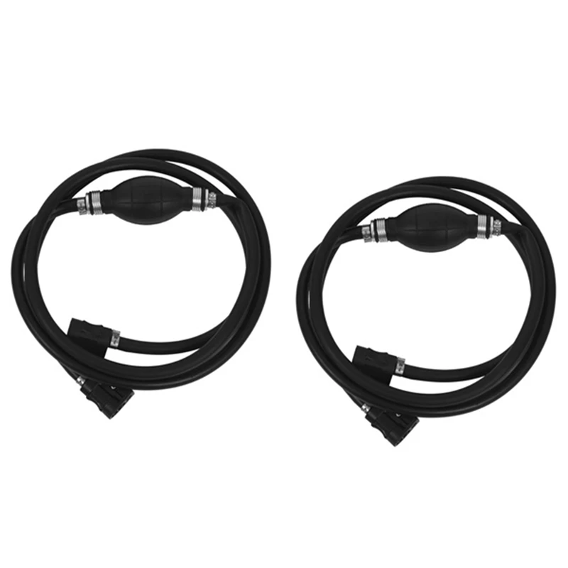 

2 Pcs Engine Petrol Tank Connectors Kit Car Fuel Pipe Black Accessories For Yamaha Motor