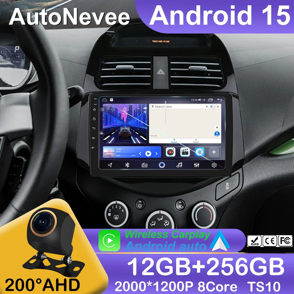 

Android 15 Video Player Carplay Car Radio For Chevrolet Spark Beat Matiz Creative 2010 2011 2012 2013 2014 Multimedia GPS Stereo
