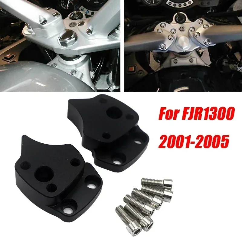 For Yamaha FJR1300 FJR 1300 2001 2002 2003 2004 2005 Motorcycle CNC Handlebar Risers Spacer Kit Handle Bar Riser Mount Clamps