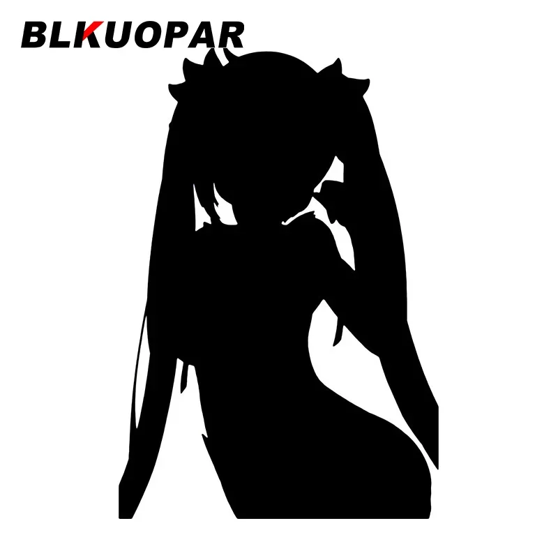 

BLKUOPAR Sexy Girl With Double Horsetail Car Stickers Scratch-Proof Personality Decal Windows Trunk Motorcycle Car Accessories