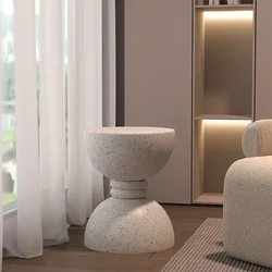 Wabi-sabi Wind Living Room Household Round Coffee Table B & Creative Sofa Side alcony Nordic Simple Corner