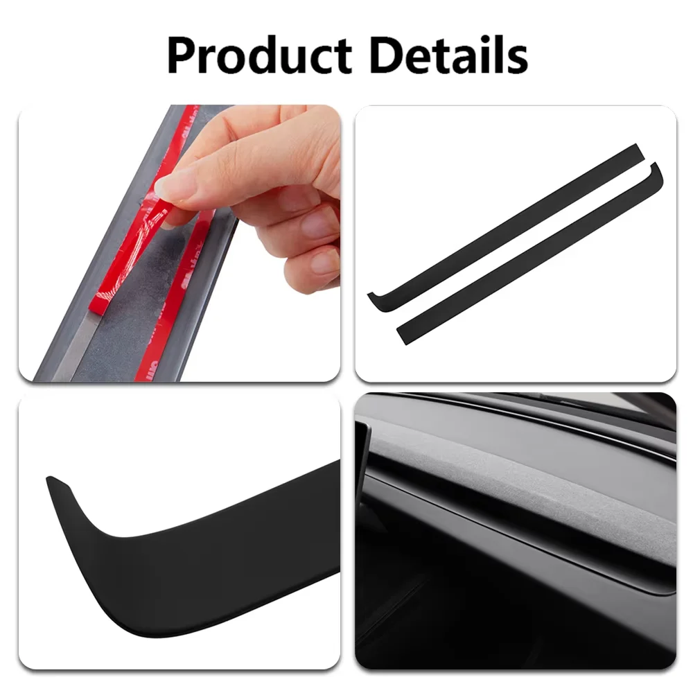 For Tesla Model 3 Highland Dashboard Cover Trim Model Y Juniper  Air Outlet Trim Strip Panel Stylish Interior Car Accessories