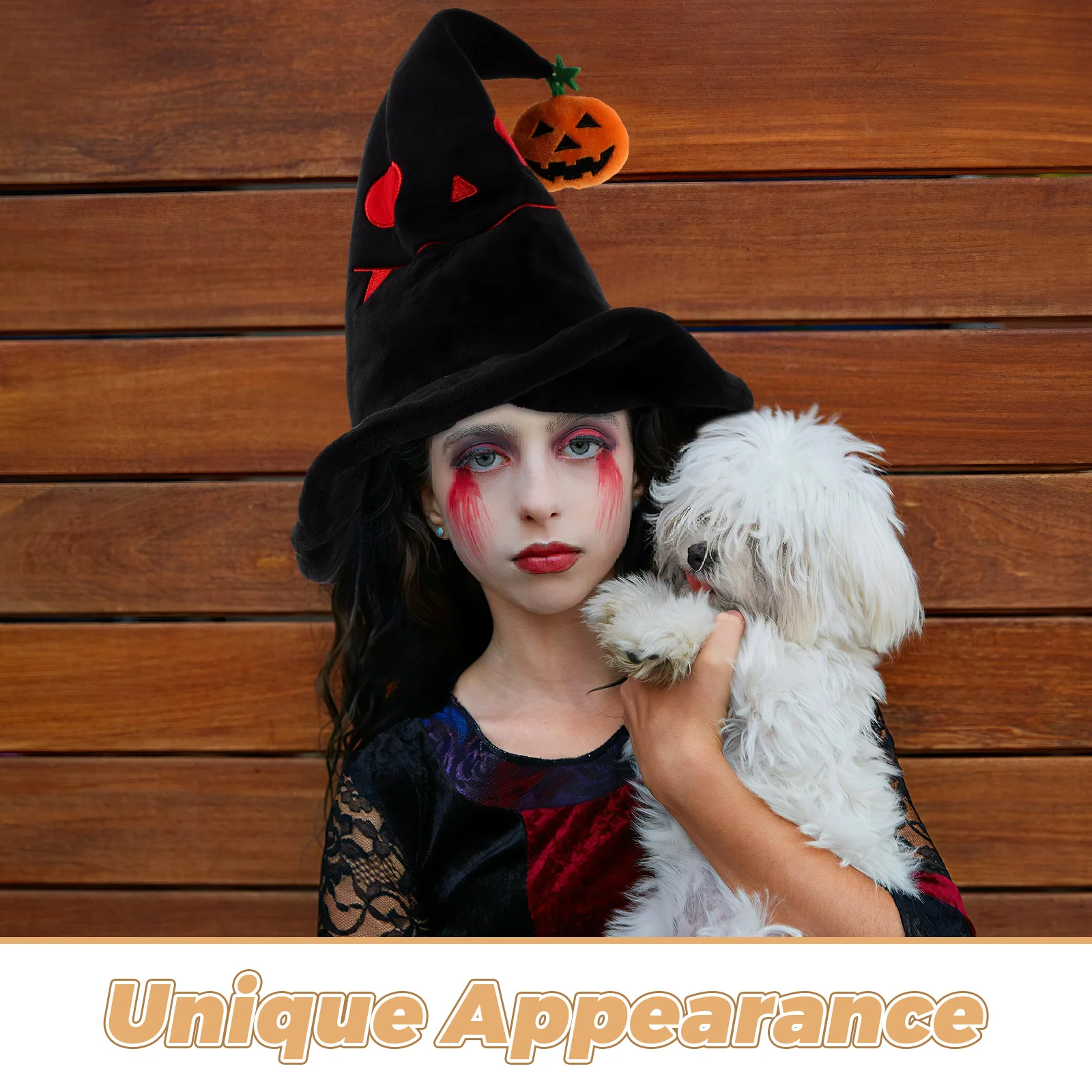 할로윈 마녀 모자 구부릴 수 있는 뾰족한 디자인 어린이를위한 성인 의상 파티 가장 무도회 코스프레 액세서리 장식