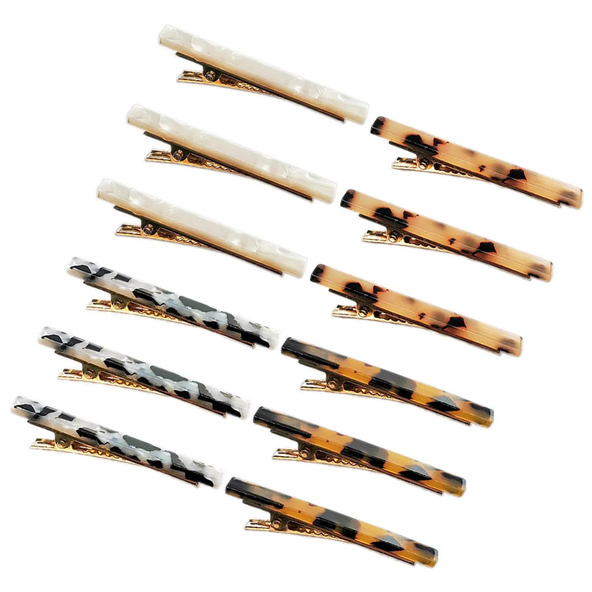 

12pcs Alligator Clips For Women Simple Duckbill Hairpins Daily Party Christmas New Year Festival Hair Barrettes Women Hair