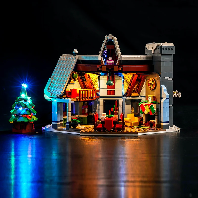 Vonado LED 10293 set is suitable for Santa\'s Visit building blocks (only including lighting accessories)