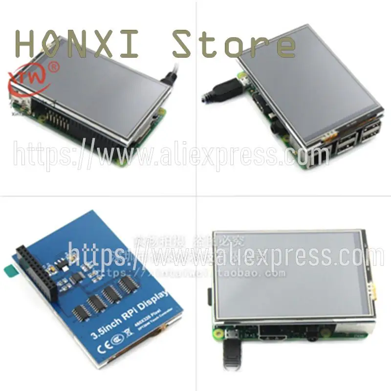 1PCS 3.5 inch TFT LCD color screen touch screen display module is suitable for the raspberry Pi