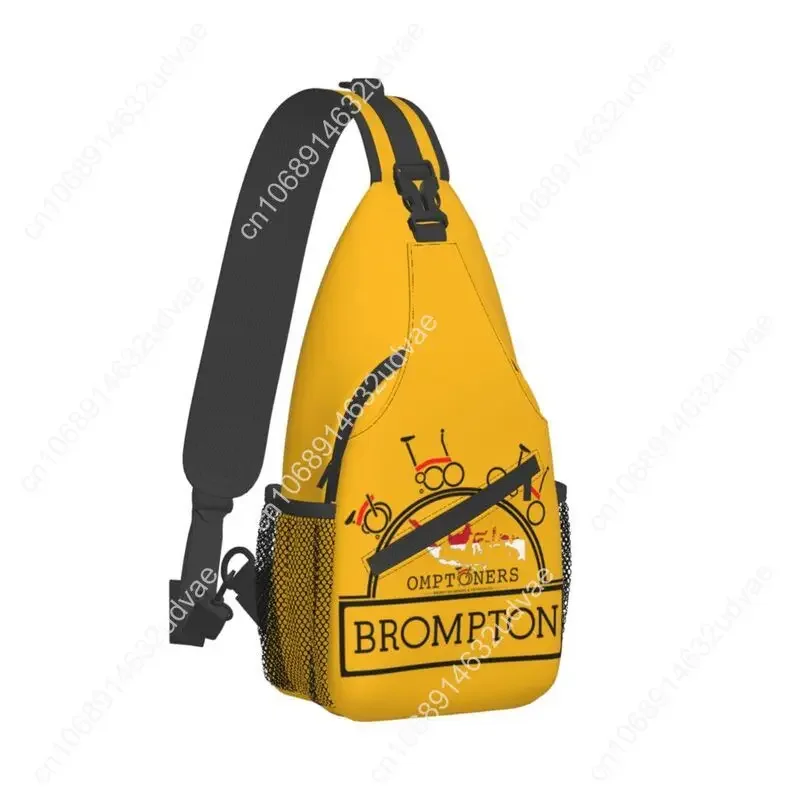 Fashion Bromptons Bike Sling Bag for Traveling Men Chest Crossbody Backpack Shoulder Daypack
