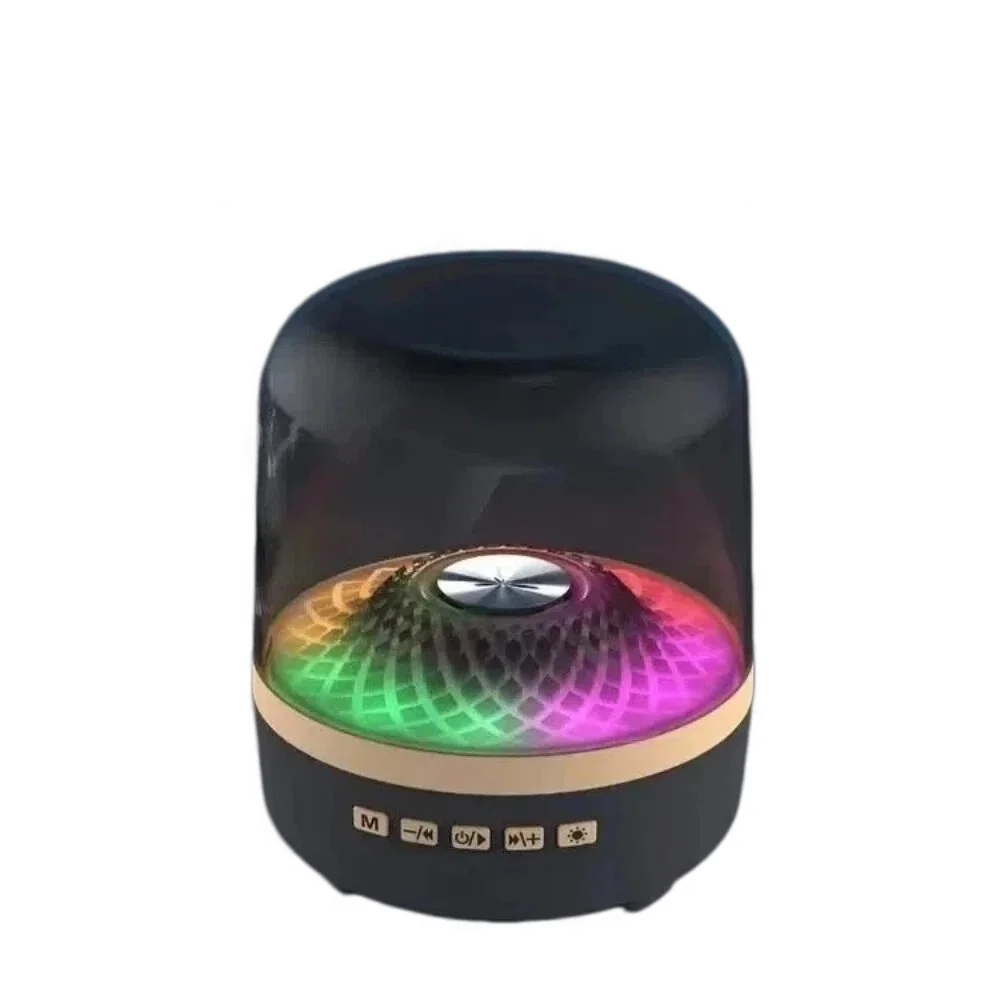 Altavoz Estéreo HiFi Bluetooth 5.3, Barra de Sonido Inalámbrica con Subwoofer y Luz Intermitente, Sistema de Audio Portátil para Cine en Casa