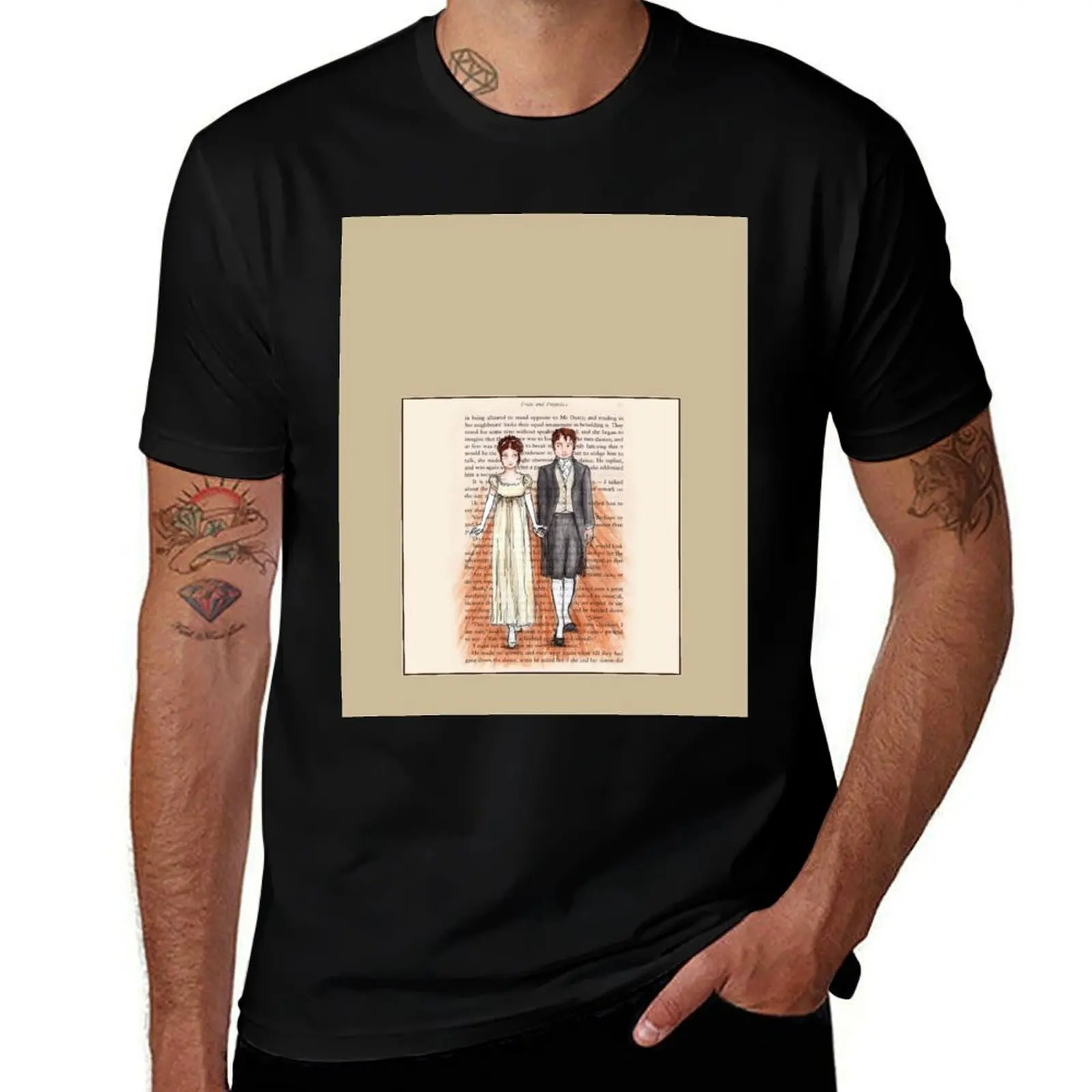 

Elizabeth Bennet and Mr Darcy T-Shirt new edition graphic tee shirt Personalized t-shirt mens graphic t-shirts pack