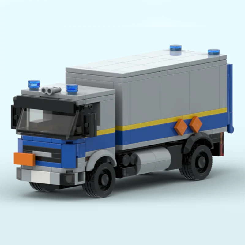 

City Car Model MOC Building Bricks Van Type Police Truck Modular Technology Children Holiday Gifts Assemble Toys Suit