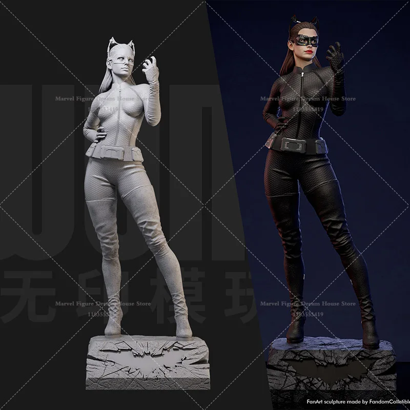 1/24 1/18 Scale DC Batman Gotham Antihero Jewel Thief Catwoman Positive Evil Charming Selina Kyle GK 3D Resin Un-panited Model