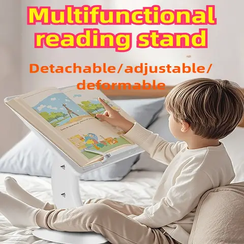 다기능 조절식 접이식 학습 책상, 학생용 휴대용 다기능 독서대, 침대 옆 책, 그림책, 노트북