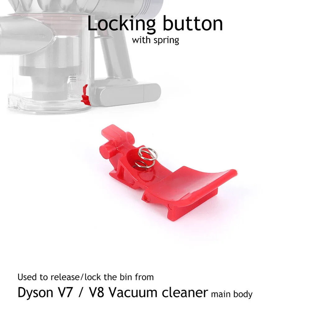 Locking Button For V7 V8 Vacuum Cleaner Dust Box Release Clear Bin Lock Vacuum Cleaner Parts Accessories