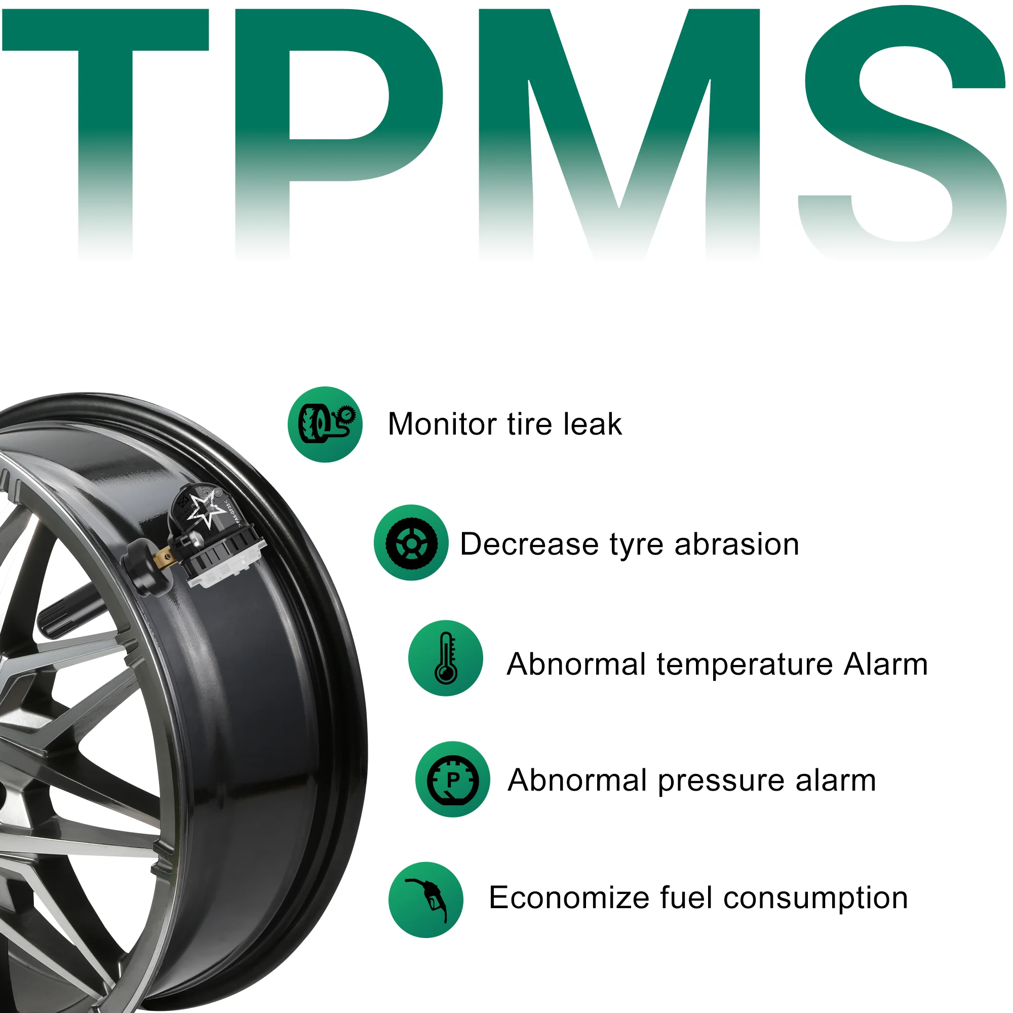 315MHz TPMS Tire Pressure Sensor for GMC Denali Terrain Canyon Cadillac XT4 XT5 Escalade Chevrolet Colorado Equinox 13512346