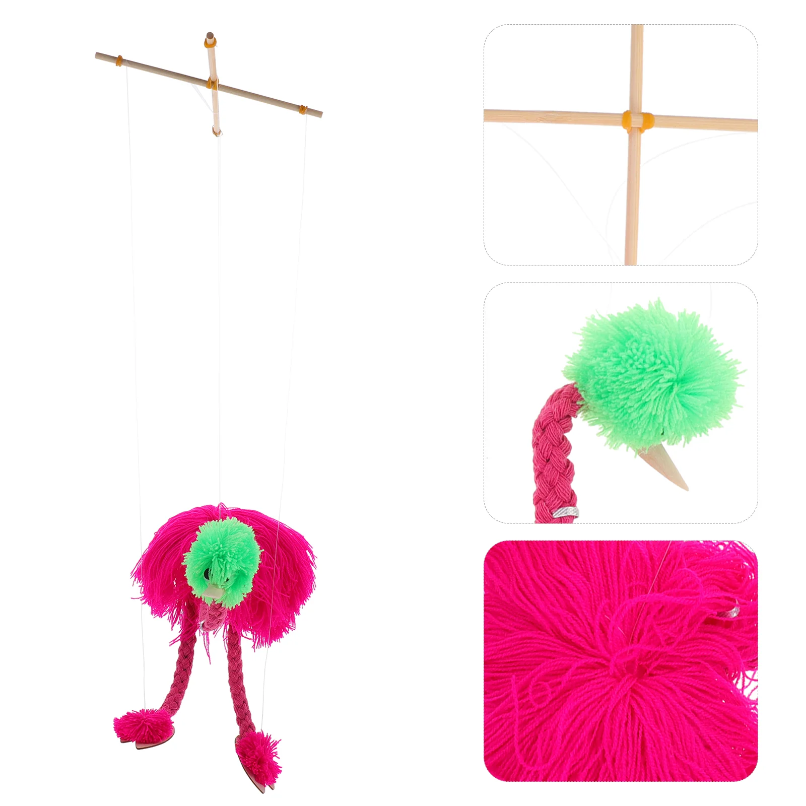 

Animal String Ostrich Puppets Marionette for Kids Plush Marionettes Funny Interactive Show Supplies