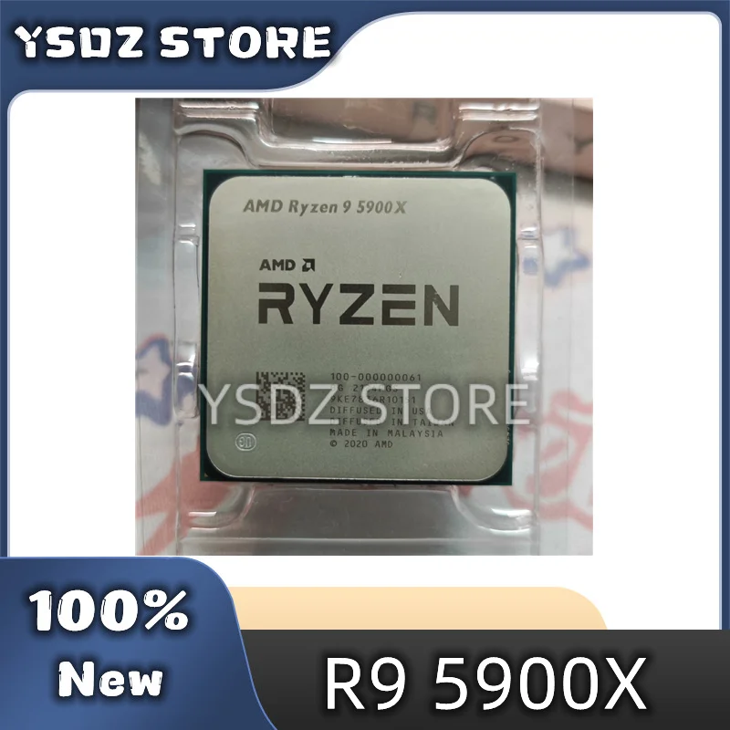 AMD Ryzen 9 5900X R9 5900X 3.7 GHz Twelve-Core 24-Thread CPU Processor 7NM L3=64M 100-000000061 Socket AM4