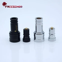 FREEZEMOD PC Water Cooling Copper Quick Disconnect Fitting ZSZT-T1 - Dual-End Shut-off for Rapid Sealing Fitting
