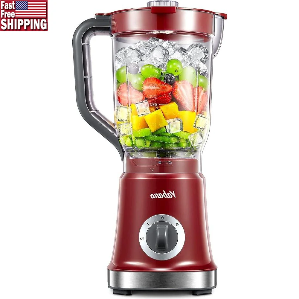 

High-Speed Blender with Removable Blade Crush Ice Frozen Fruits Easy to Clean Versatile Juicer Smoothies Shakes Drinks