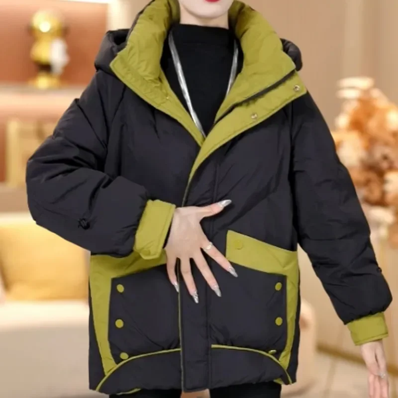 

Women's Clothing Casual Loose Plus Size Coats Winter New Hooded Fleece Warm Thickened Cotton Coat Women Vintage Jackets