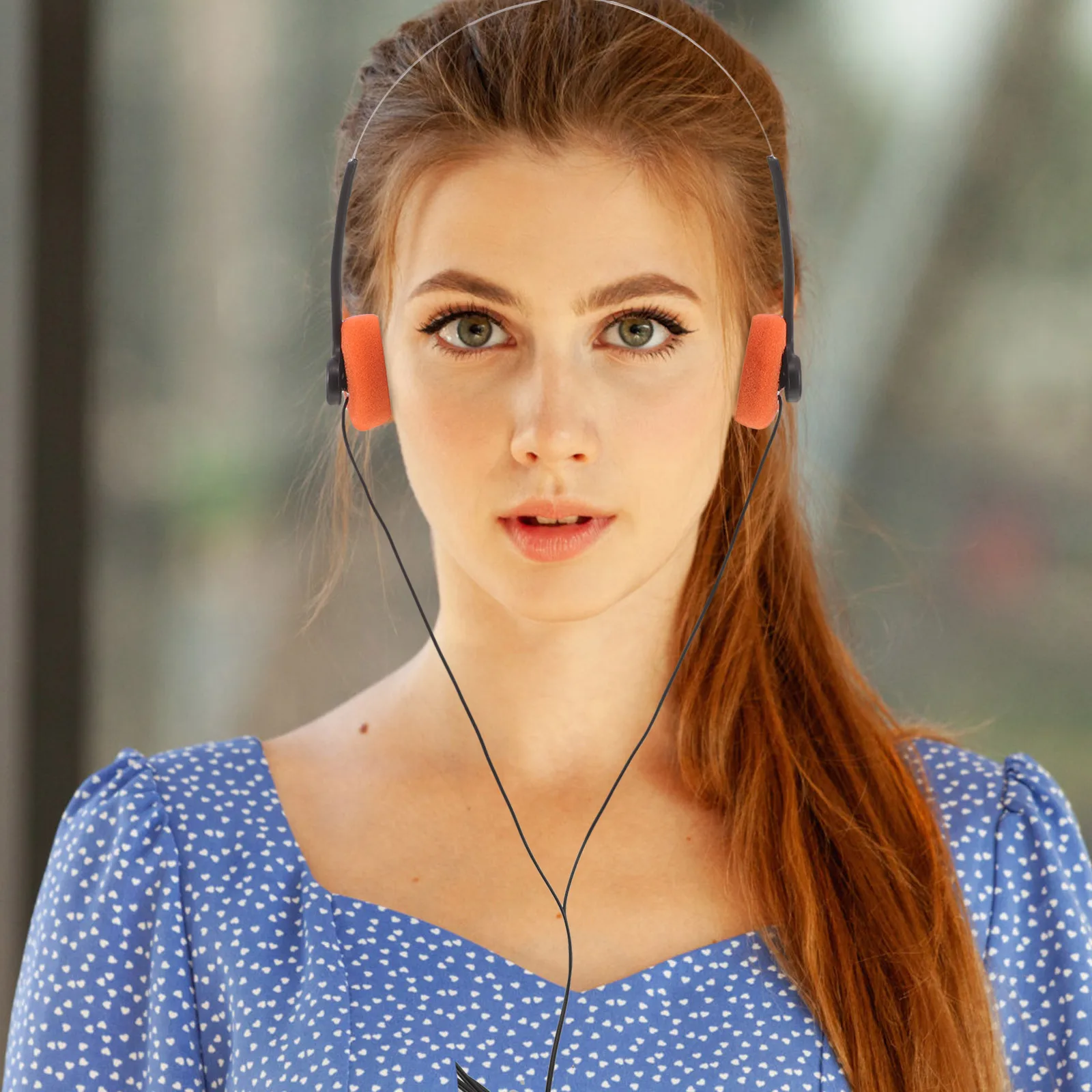 

1 Pair Retro On Ear Headphones Lightweight Wired Adjustable For Students Library Travel Music Portable Clear Audio Sound